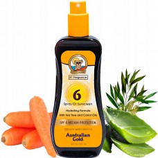  Australian Gold SPF 6 Spray Carrot Oil -  Сонцезахисна морквяна олія-спрей для засмаги на сонці. 237 мл 